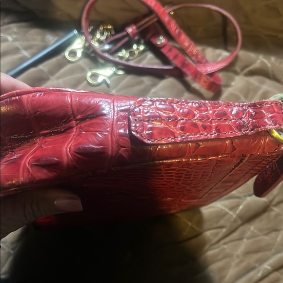 Brahmin Red Croc-Embossed Clutch - Picture 5 of 10